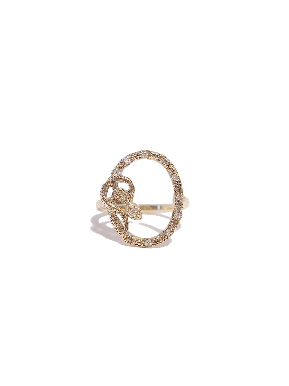Snake Framed Amulet Ring