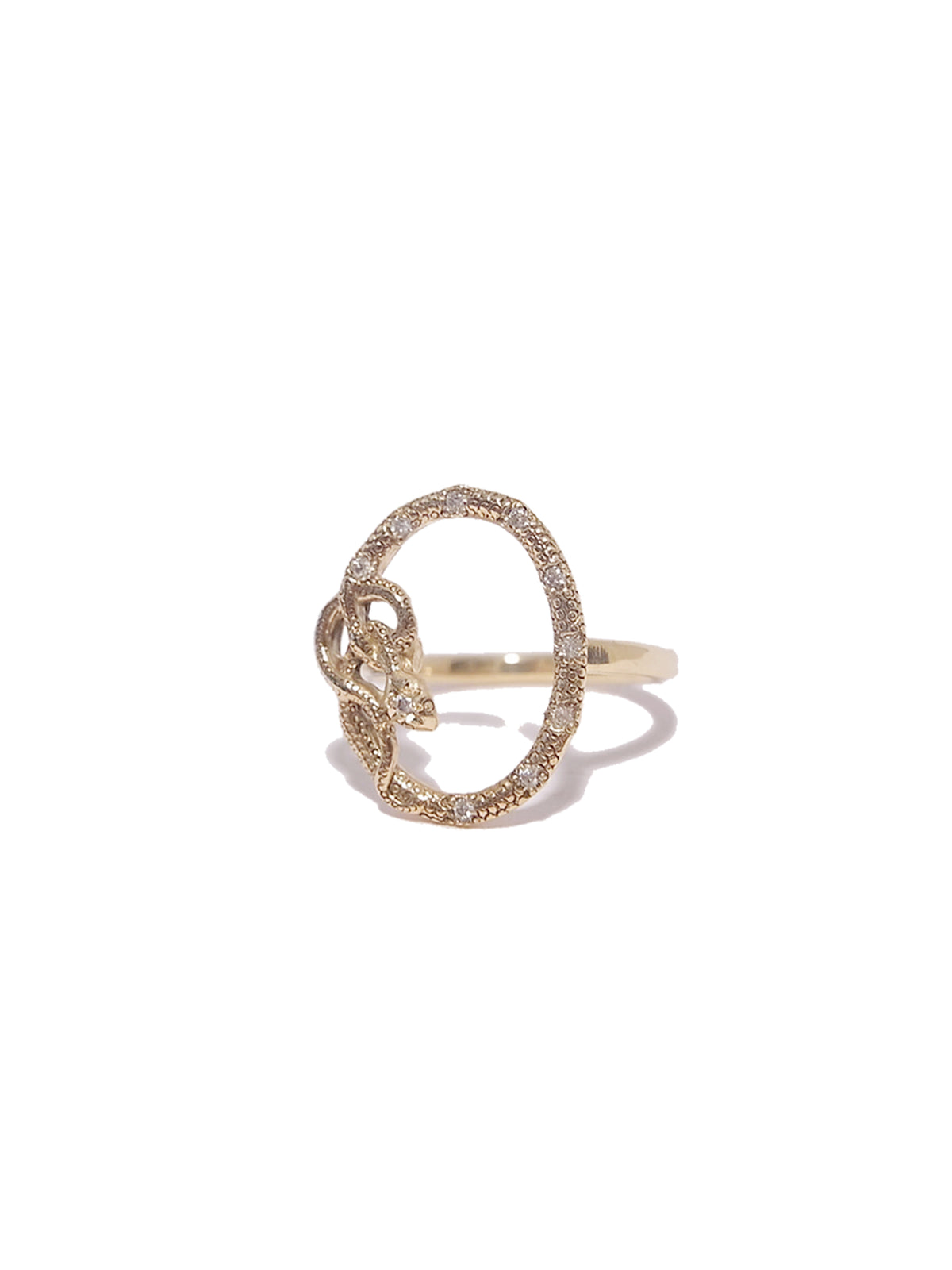Snake Framed Amulet Ring