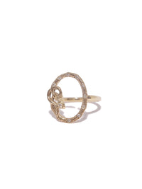 Snake Framed Amulet Ring