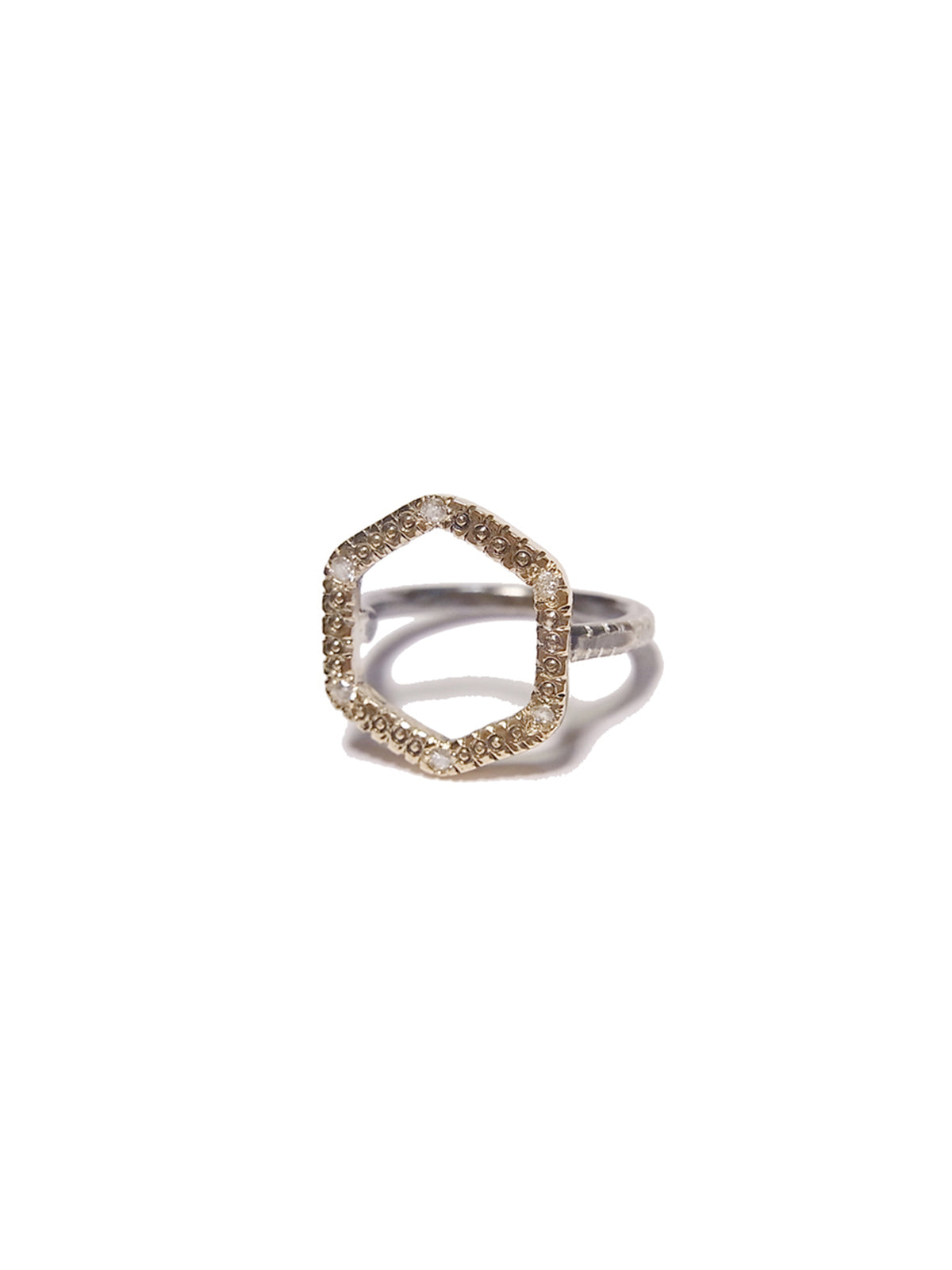 Stitch Hexagon Ring