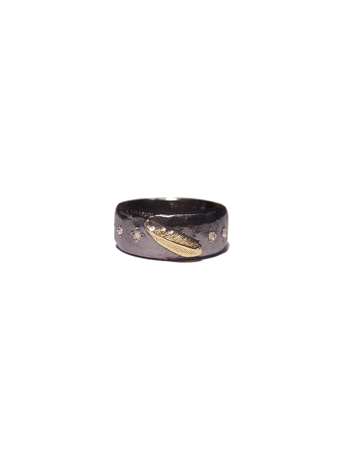 Golden Feather Ring