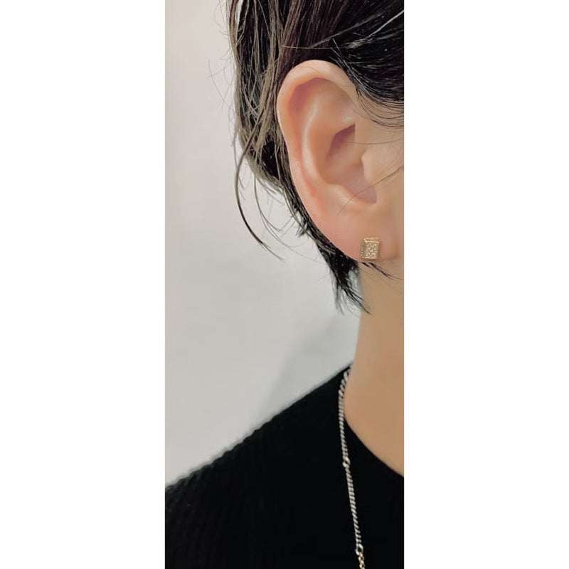 Signet Diamond Earrings