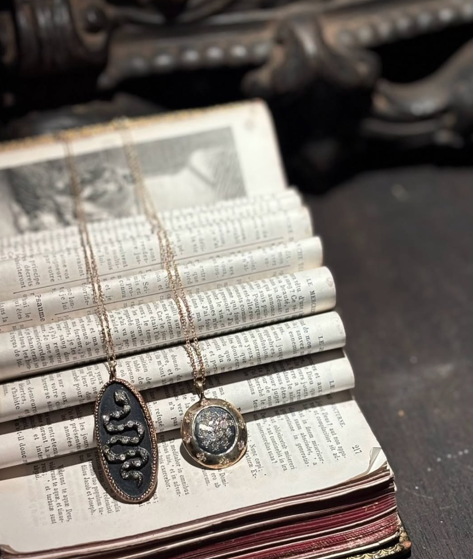 Snake Cameo Necklace