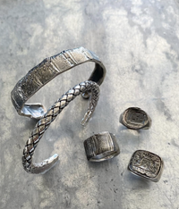 landscape leather ring