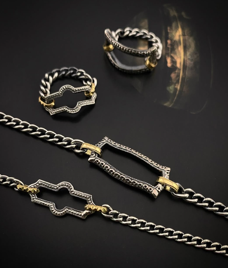 Framed Chain Bracelet