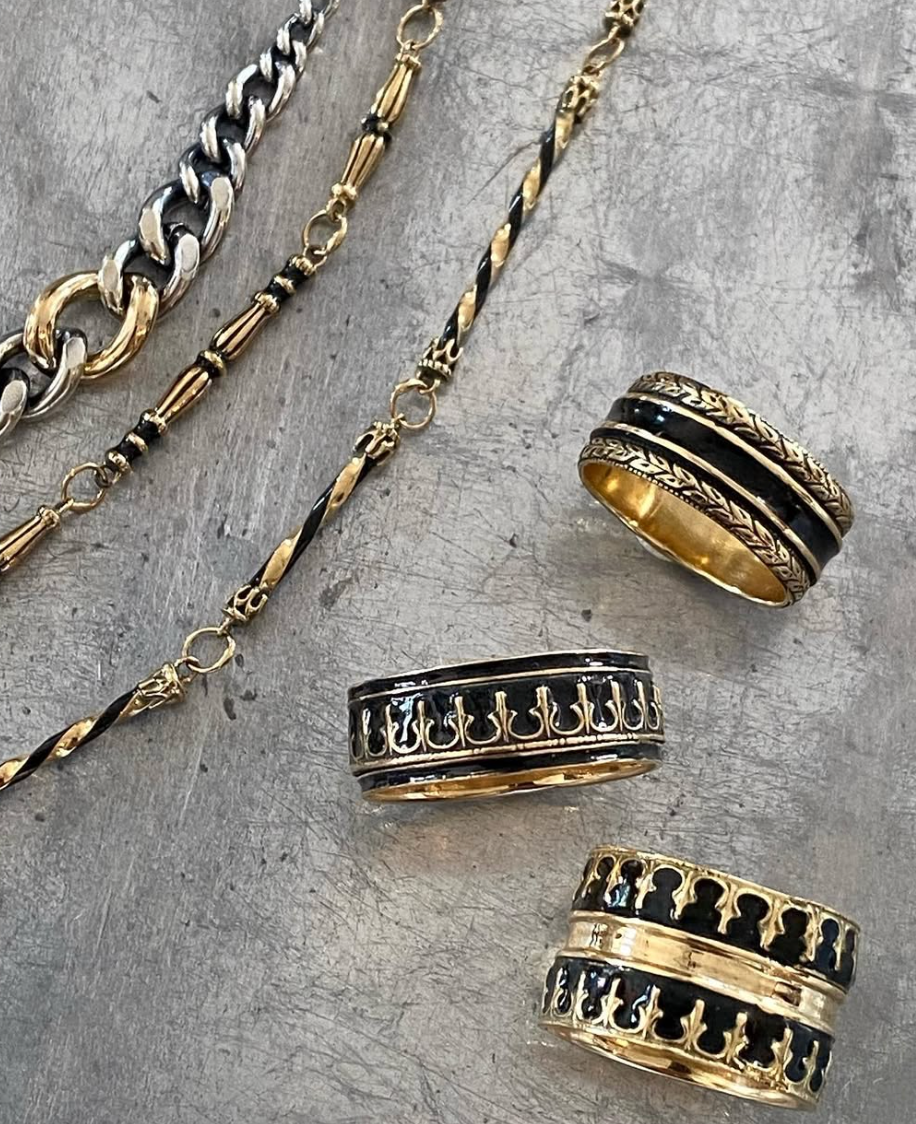 Corinthian Enamel Ring