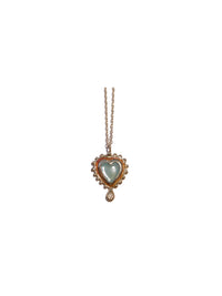Heart with drops necklace