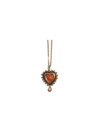 Heart with drops necklace