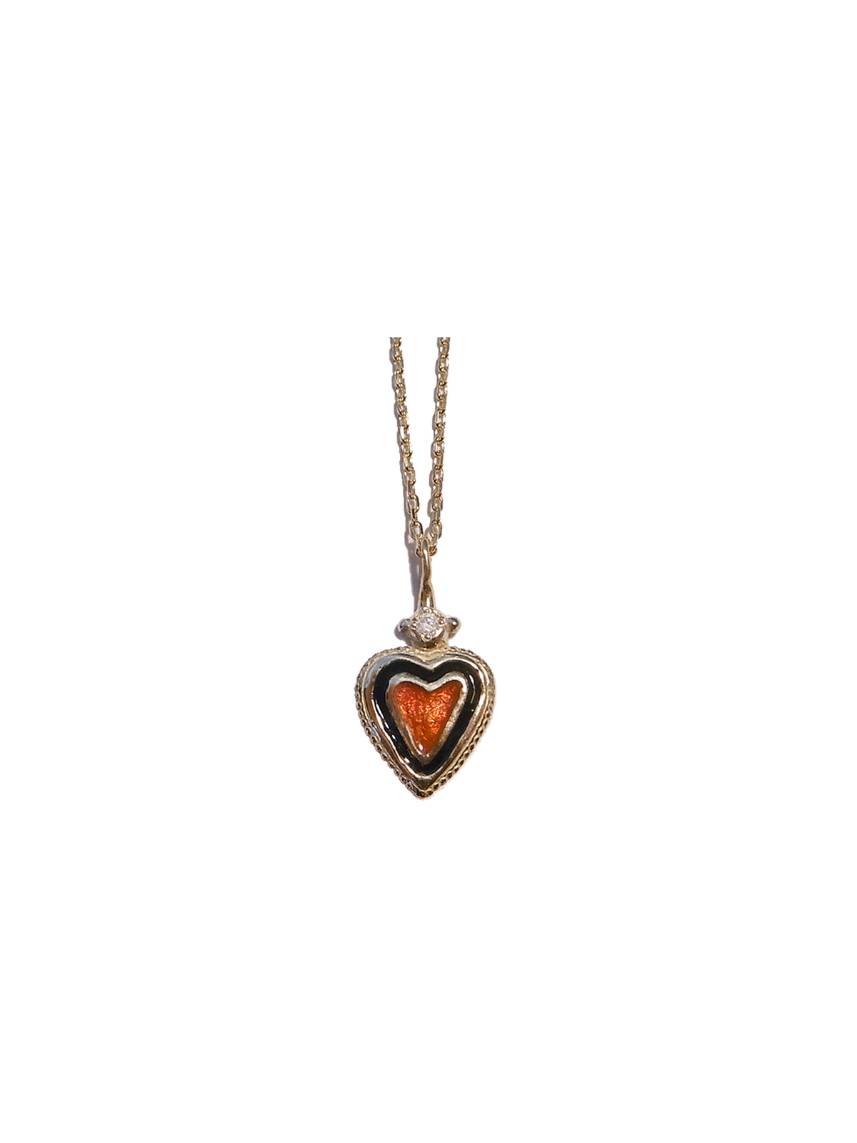 Double Framed Heart Necklace