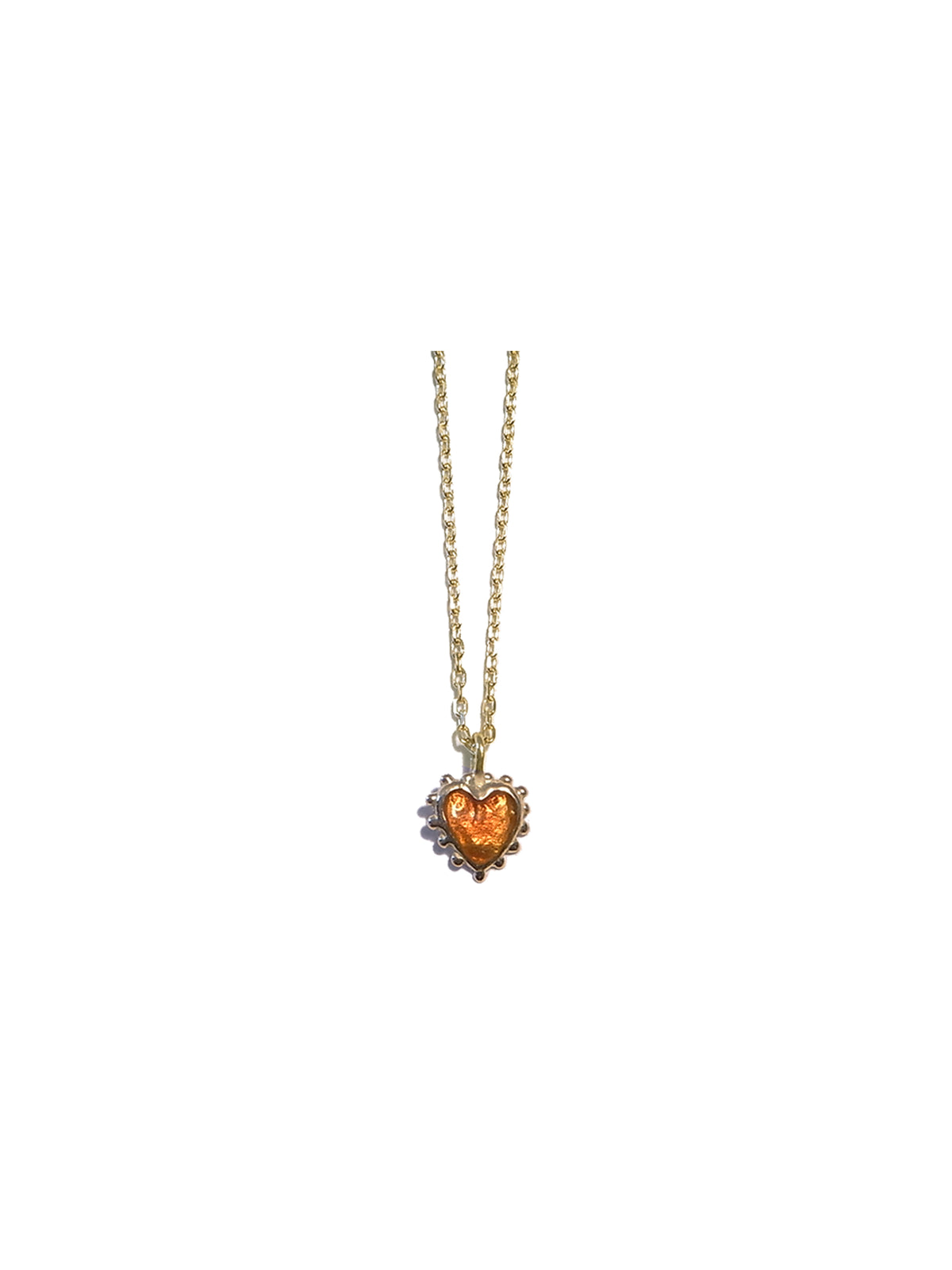 Enamel Heart Necklace