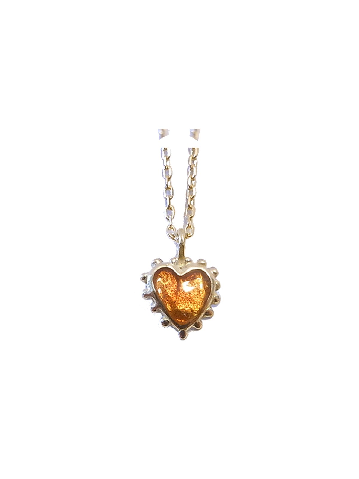 Enamel Heart Necklace