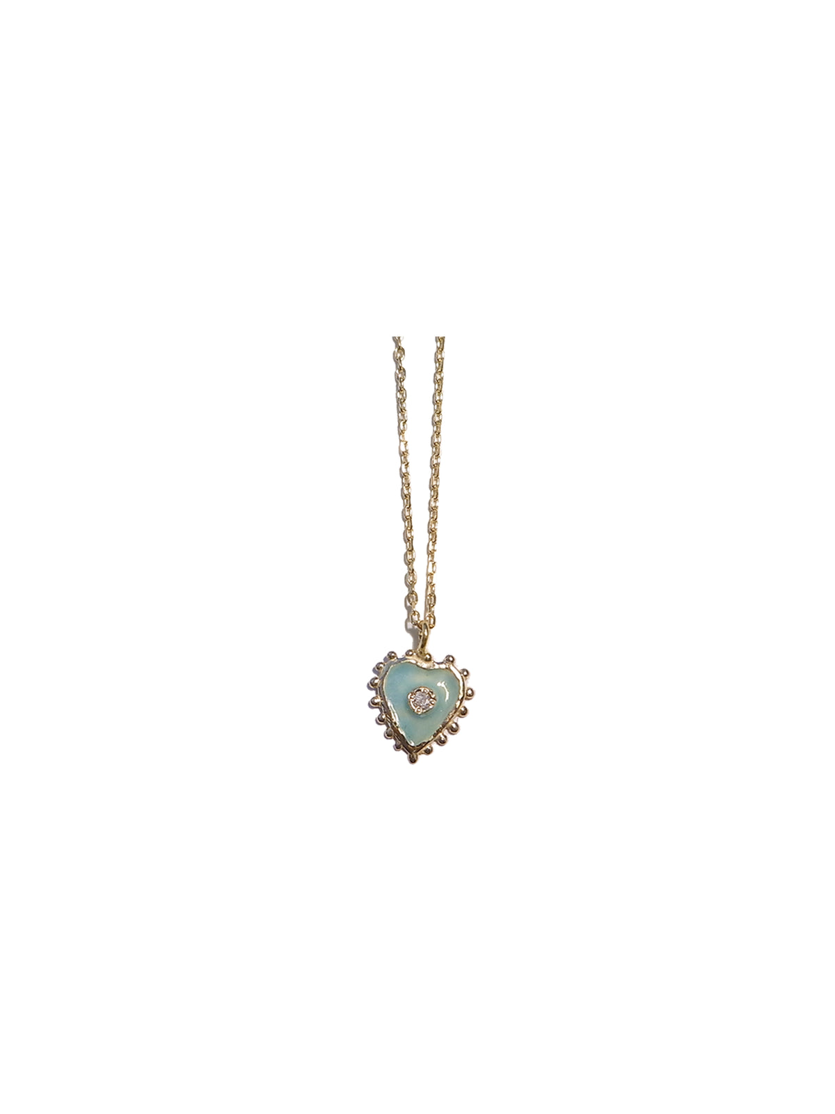 Enamel Heart Necklace