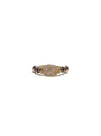 Enamel Pebbly Diamond Ring