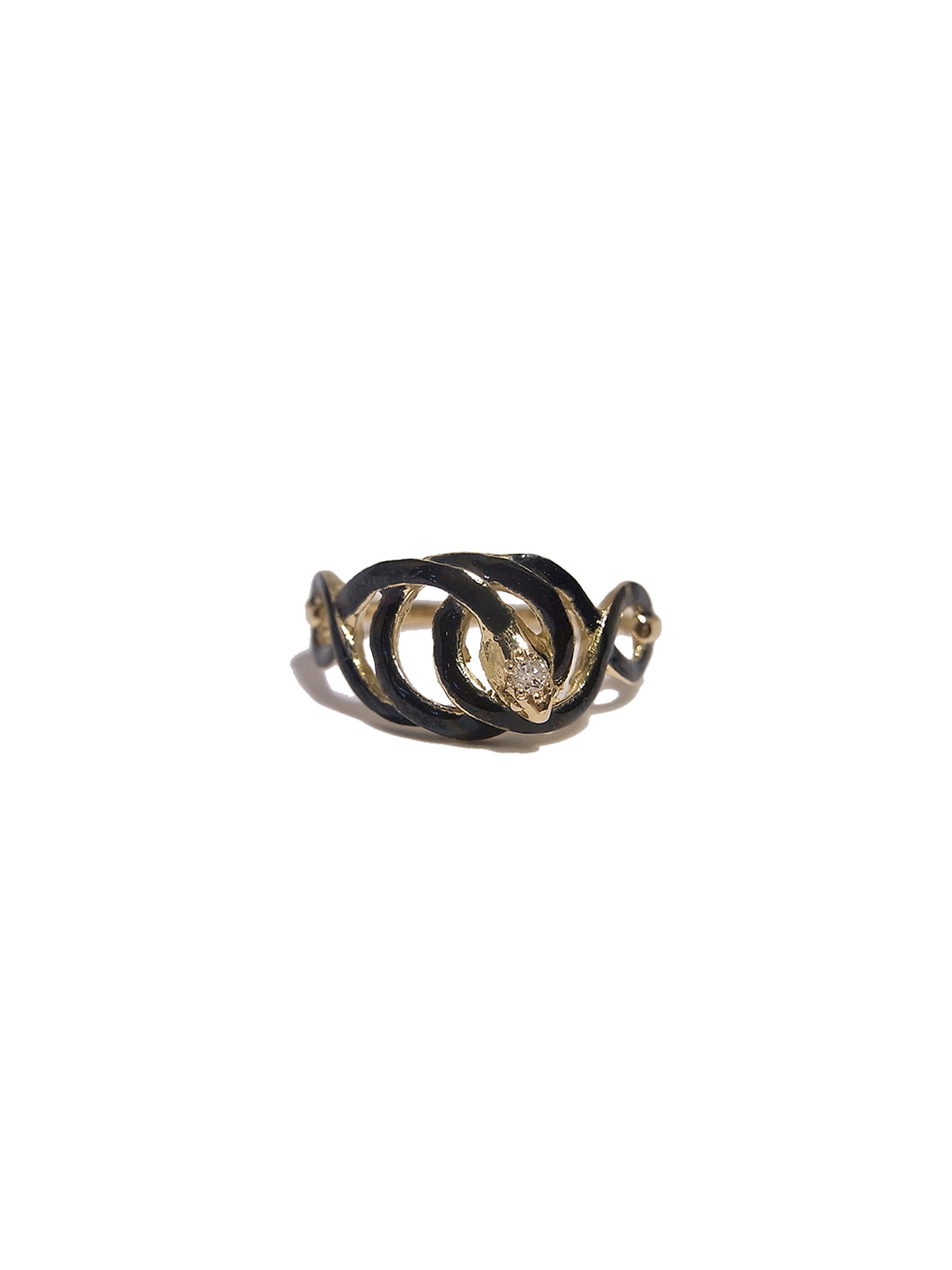Enamel Serpent Ring