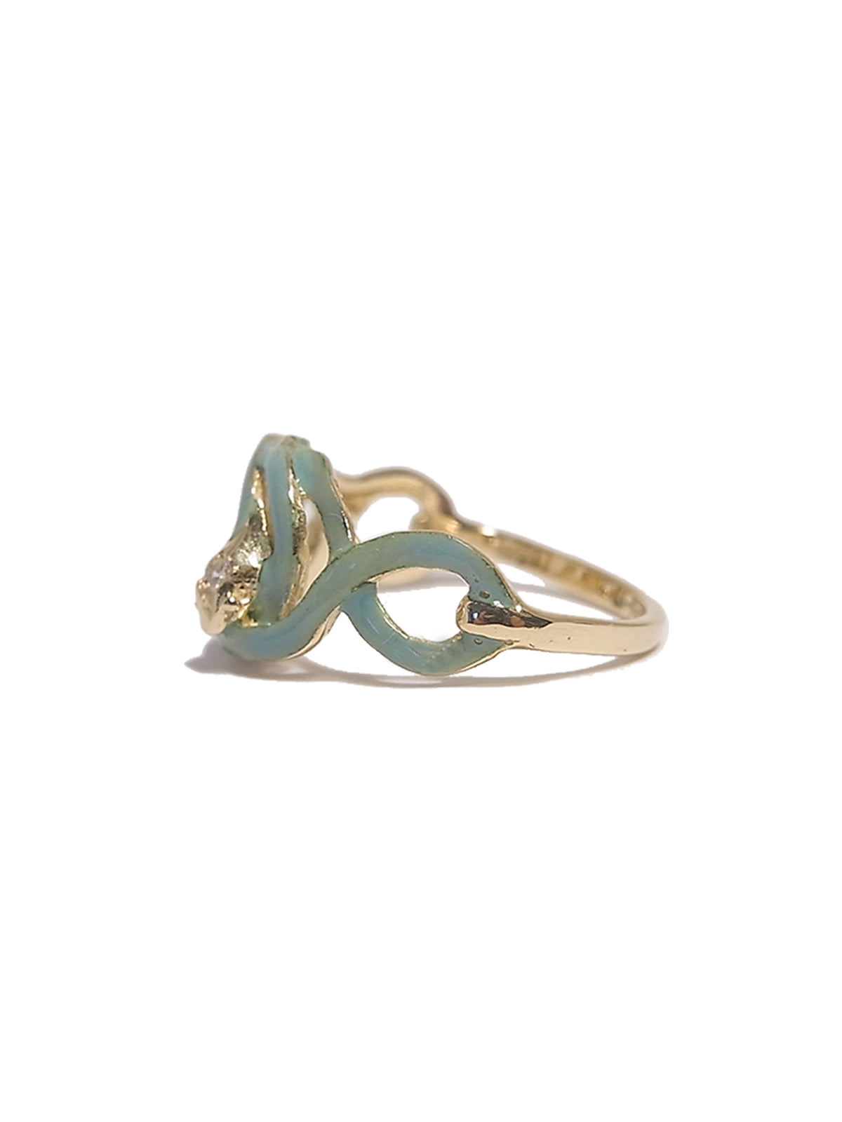 Enamel Serpent Ring