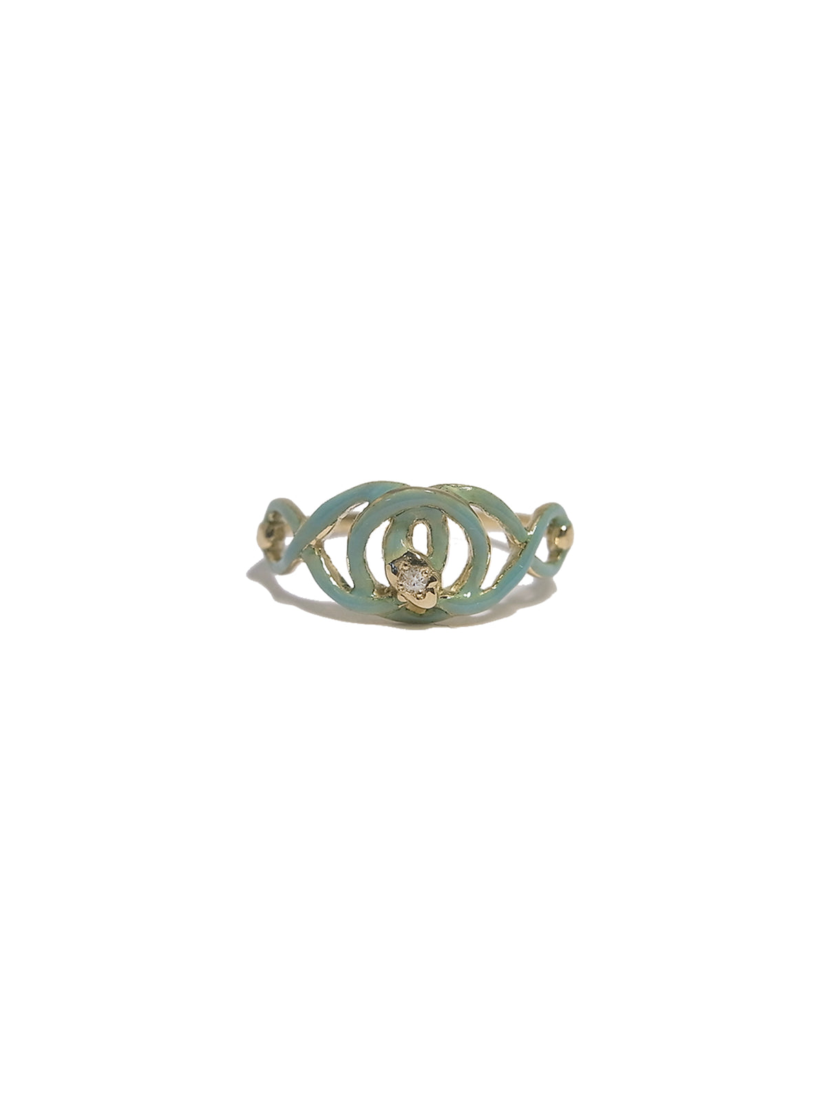 Enamel serpent Ring