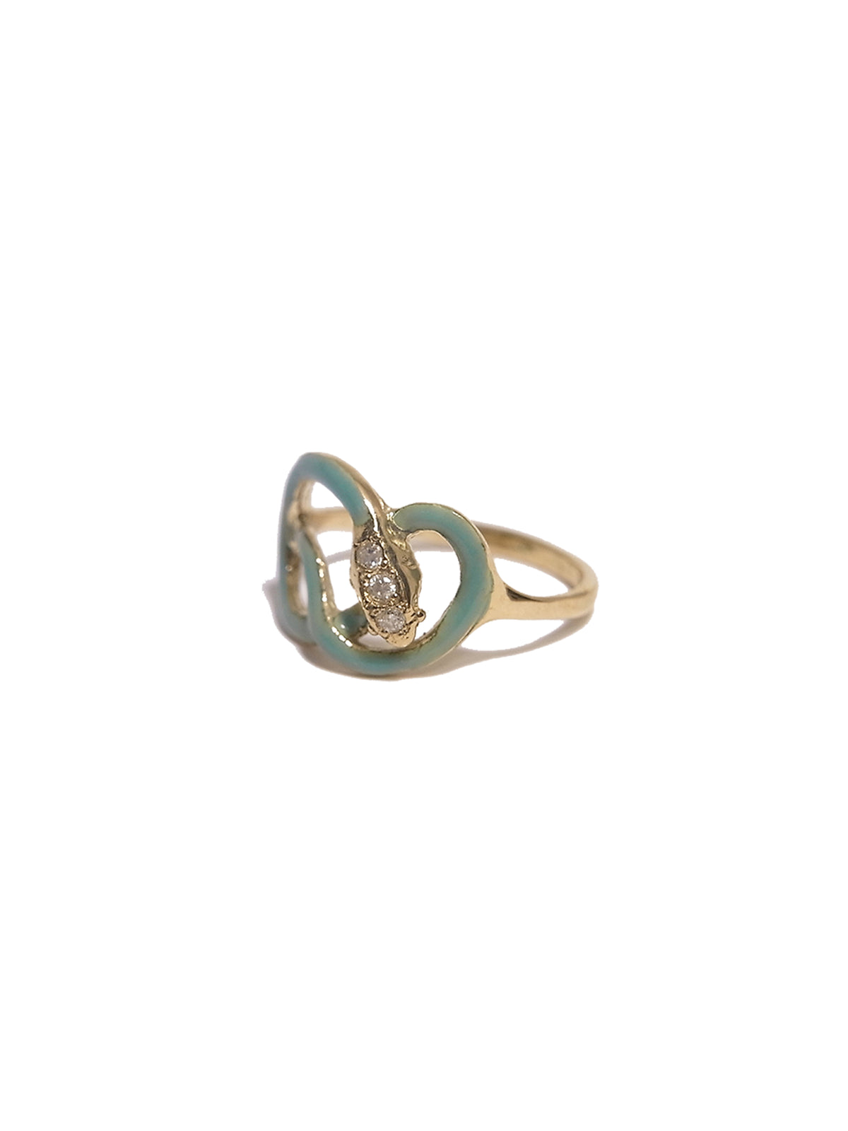 Enamel serpent Ring