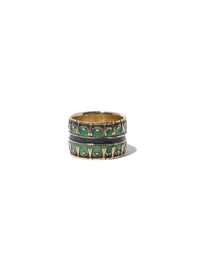 Corinthian Peacock Enamel Ring