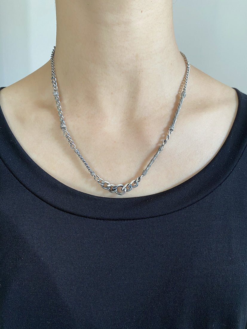 Link Chain Gradation Necklace 'L