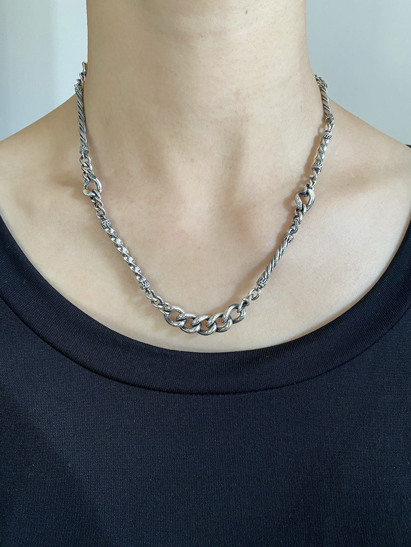 Link Chain Gradation Necklace 'M