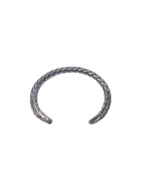 braided leather code bracelet