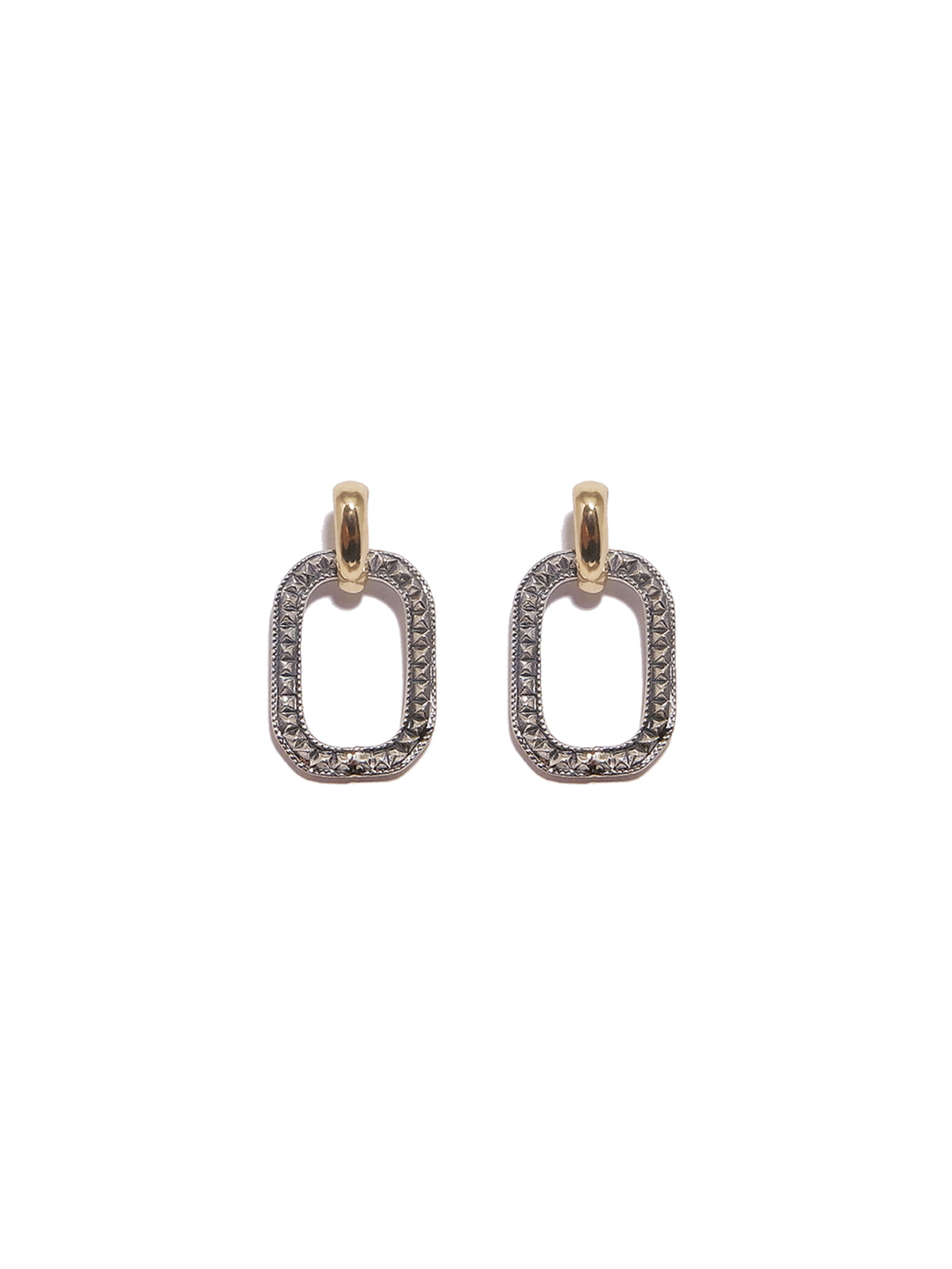 Landscape Contrast Chain Earrings