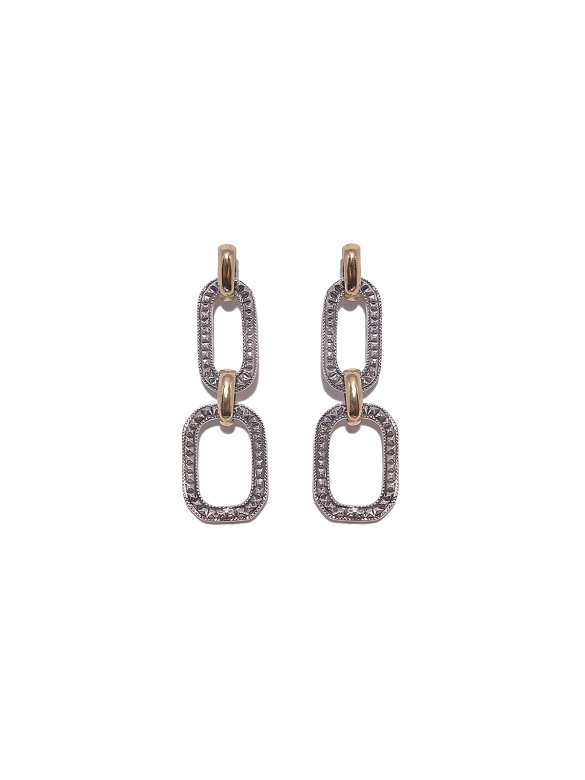 Landscape Contrast W Chain Earrings