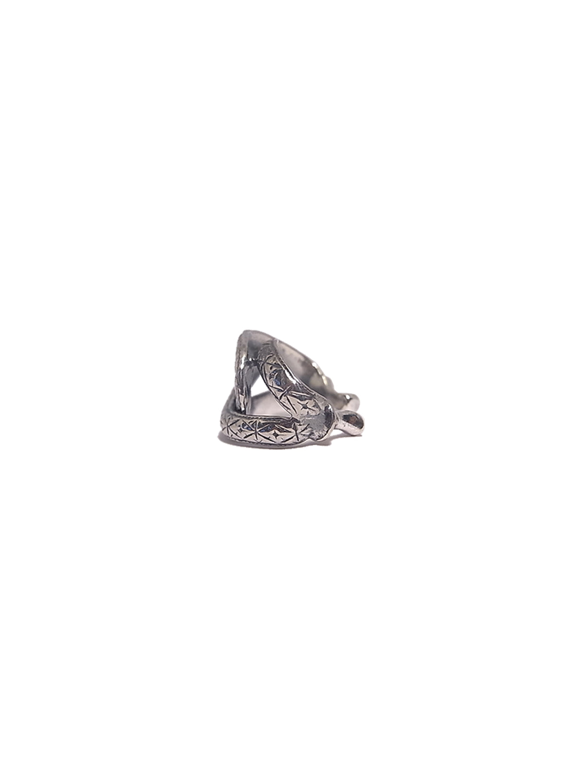 Open your eyes Silver ear cuff
