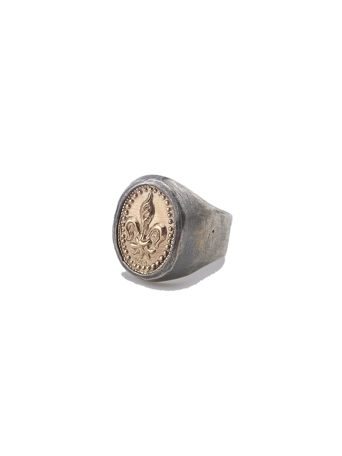 Coin Ring -fleur de lis