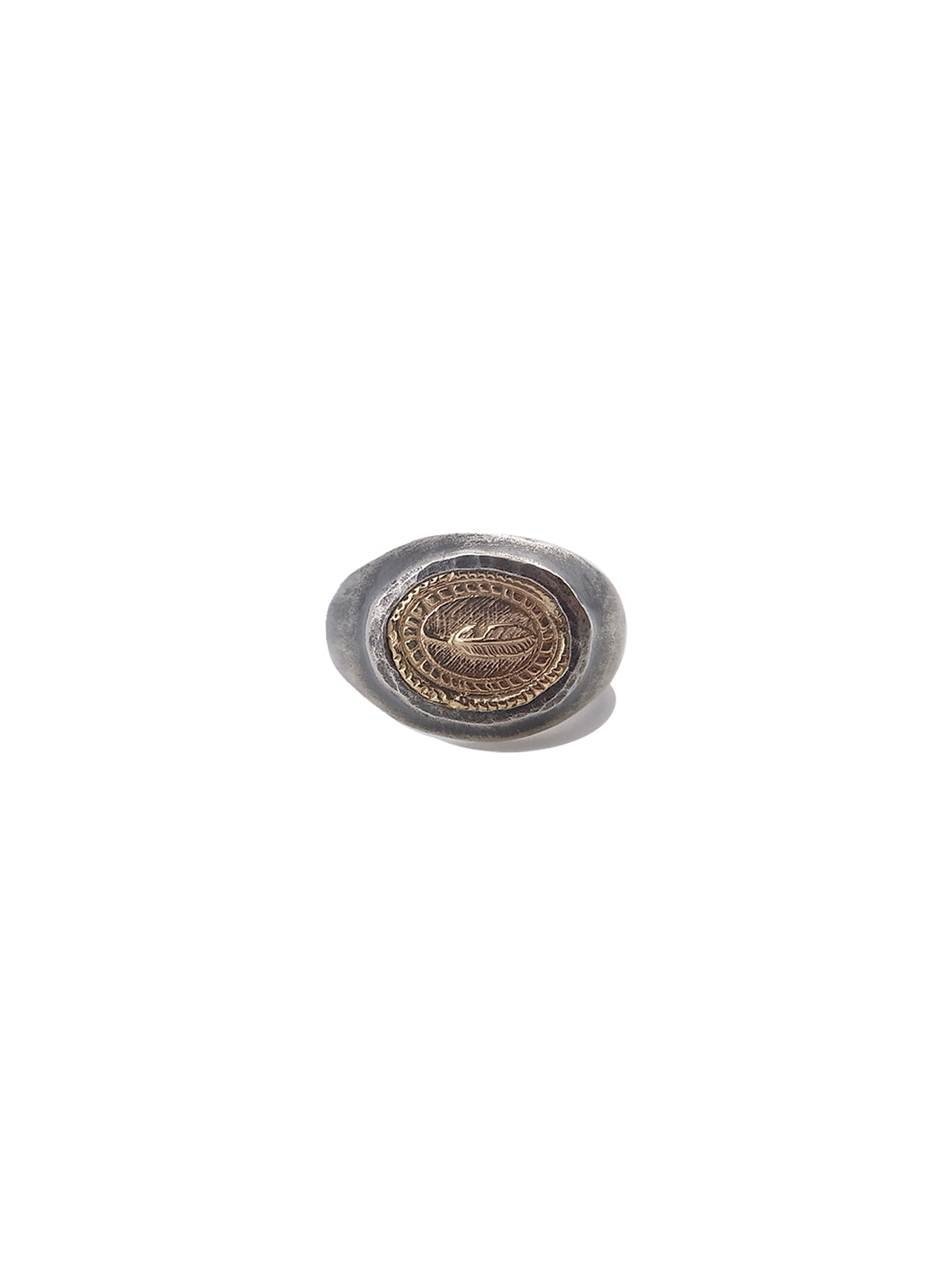Coin Ring - Feather