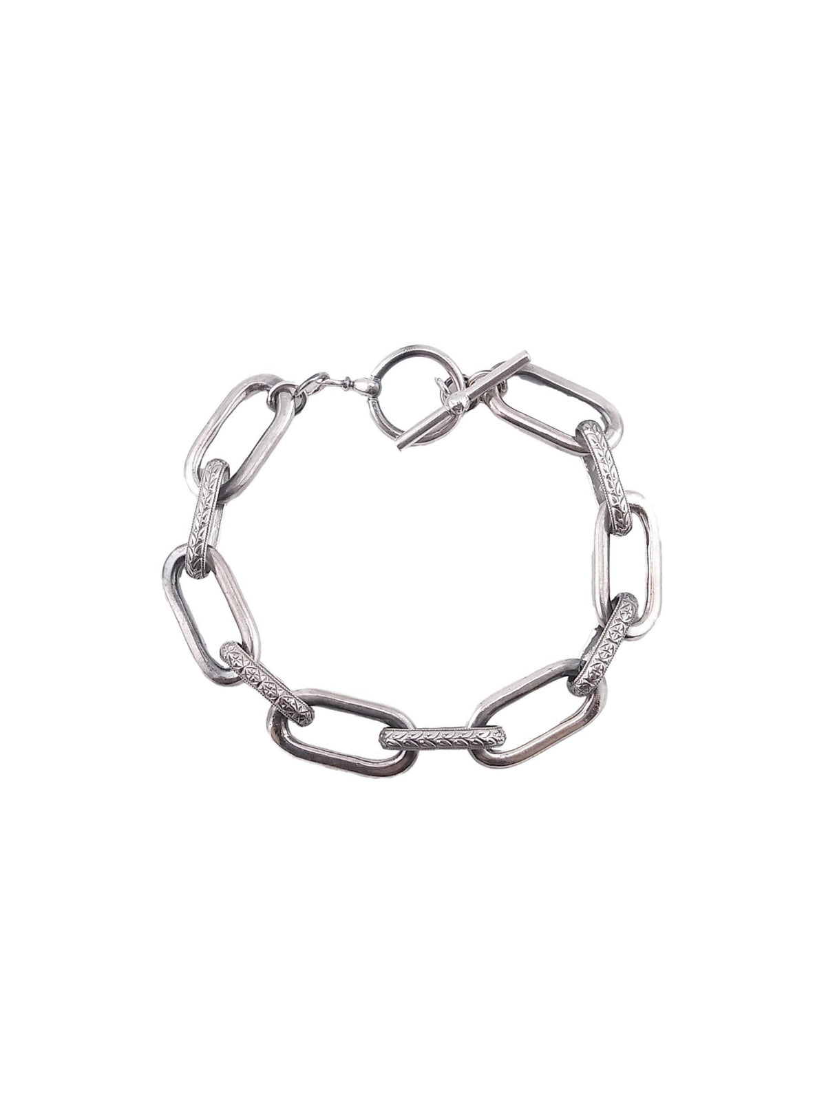 Engraved Chain Pattern ENGRAVED CHAIN BRACELET – Rusty Thought