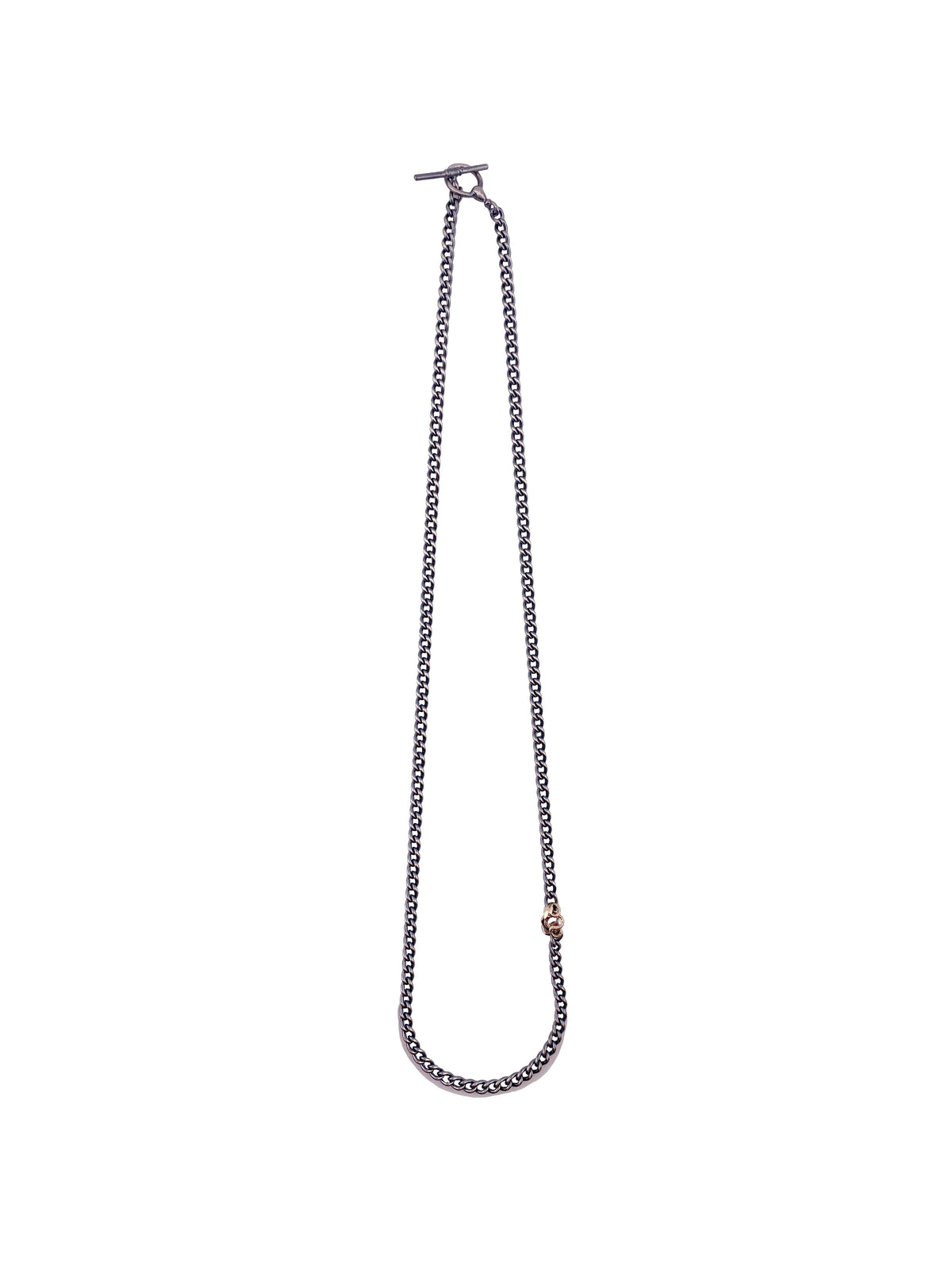Plain Chain Necklace -Snake Charm