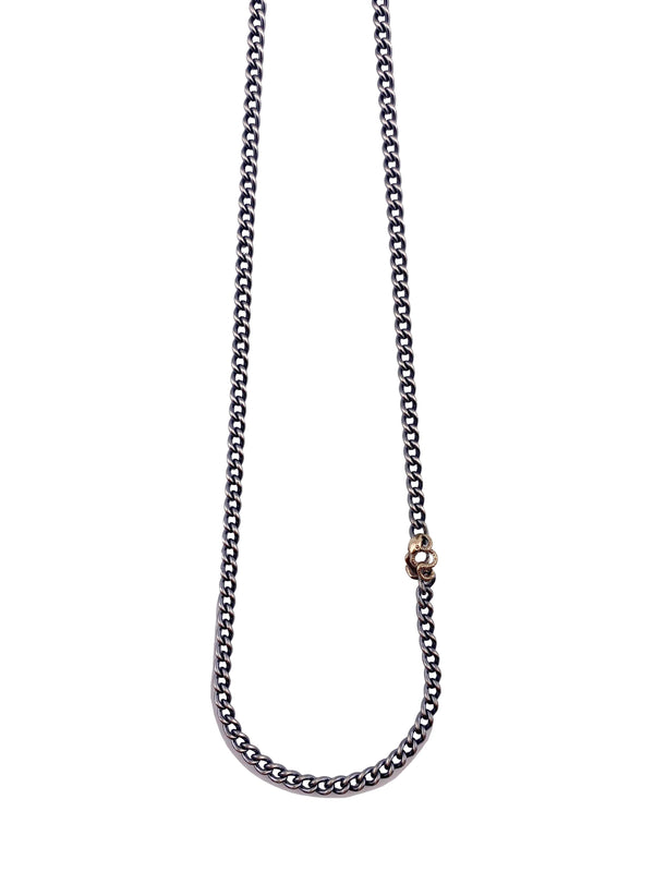 Plain Chain Necklace -Snake Charm