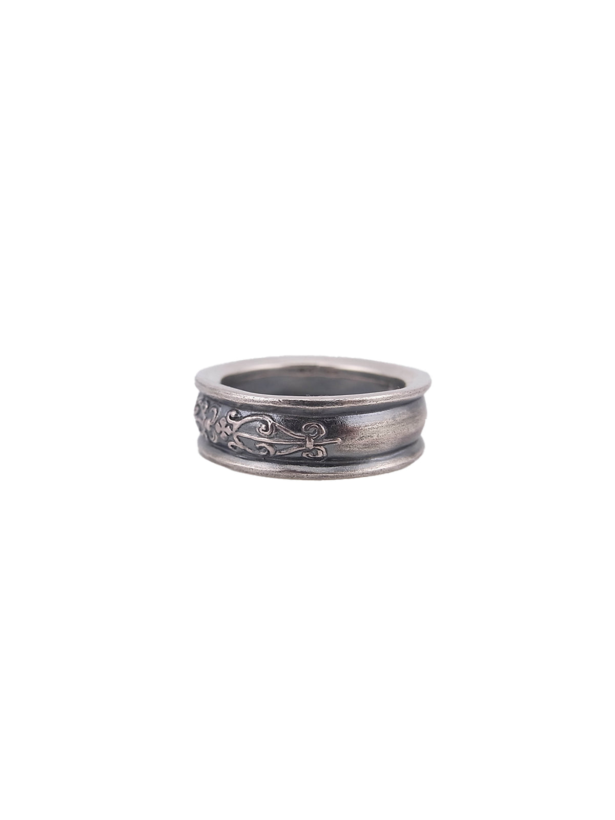 engraved pattern flat ring