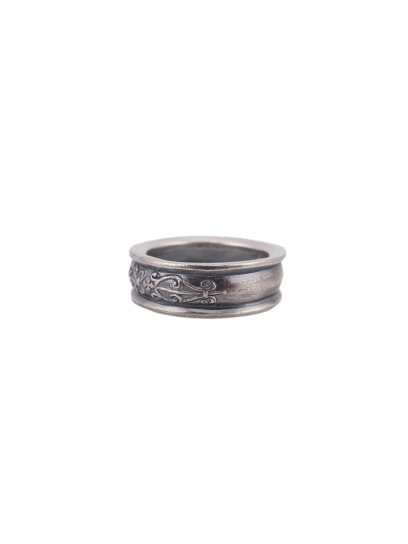 engraved pattern flat ring