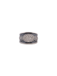 Oval Pave Diamond Ring
