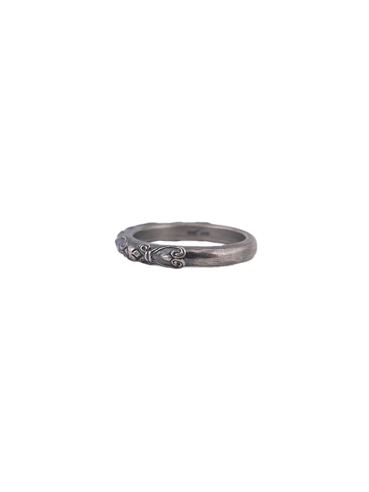 Engraved Pattern Diamond Band 'L