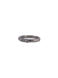 Engraved Pattern Diamond Band 'L