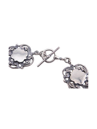 Shield Flower Link Necklace