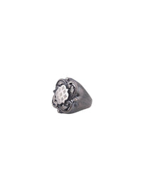Shield Flower Diamond Ring