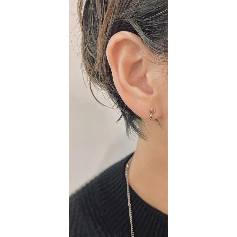 Classical Two Chaton Earrings