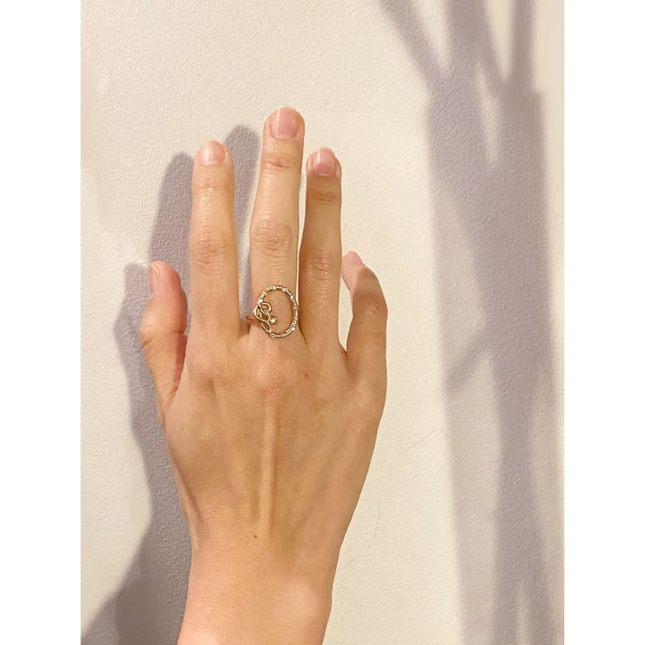 Snake Framed Amulet Ring