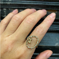 Snake Framed Amulet Ring
