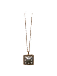 Contrast leatherette necklace