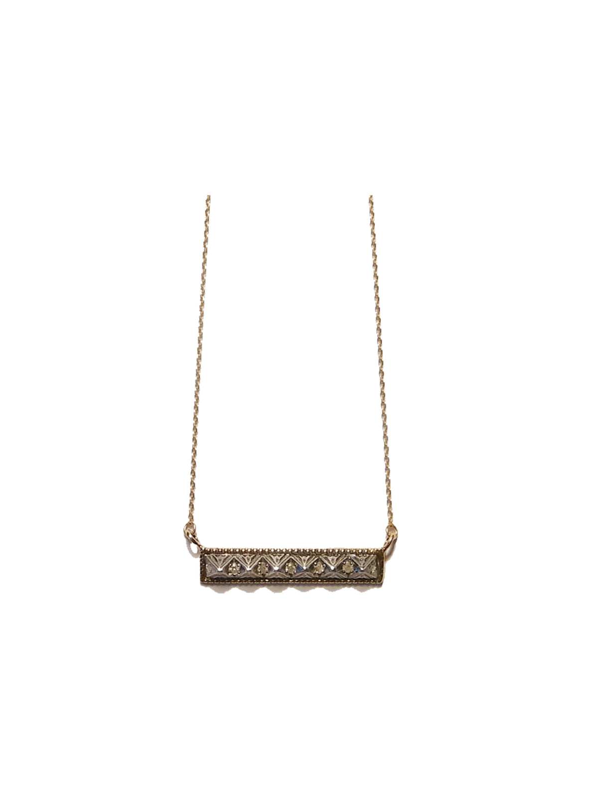 Horizontal Studs Necklace