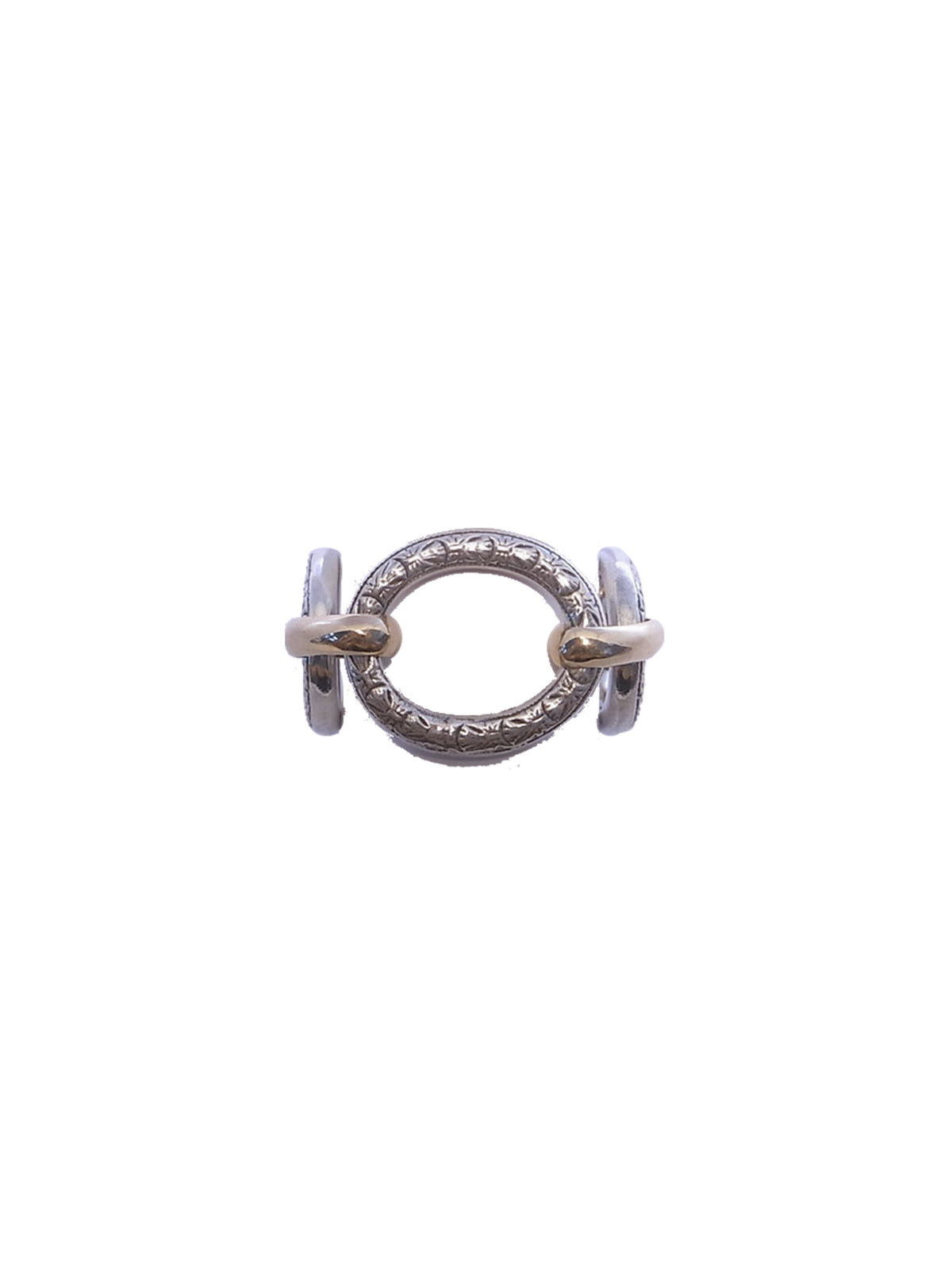 Engraved Chain Link Ring