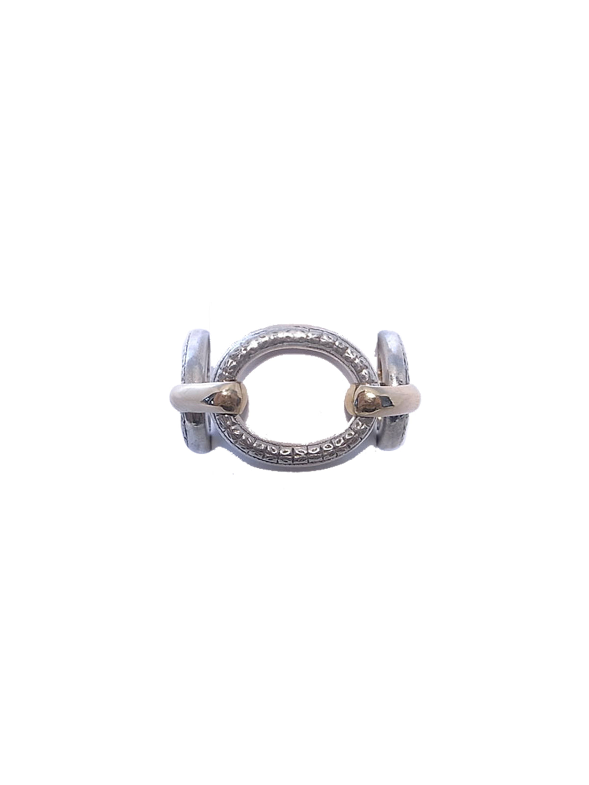 Engraved Chain Link Ring