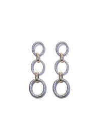 Triplet Link Chain Earrings