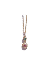 Classical Two Chaton Necklace