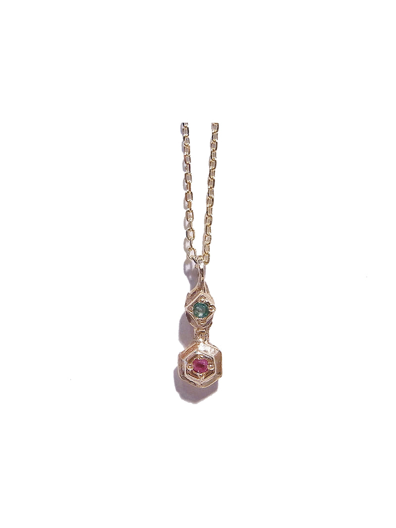 Classical Two Chaton Necklace